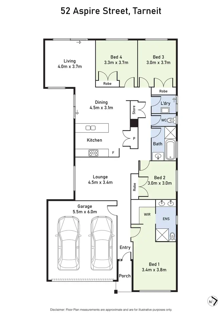 Floorplan of Homely house listing, 52 Aspire Street, Tarneit VIC 3029