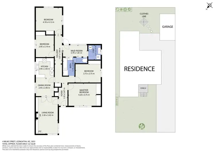 Floorplan of Homely house listing, 4 Milne Street, Leongatha VIC 3953