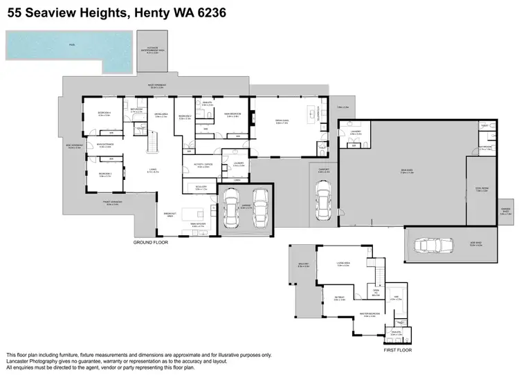 Floorplan of Homely rural property listing, 55 Seaview Heights, Henty WA 6236