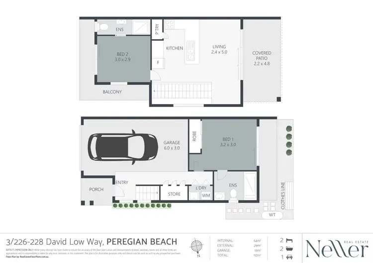 Floorplan of Homely villa listing, 3/226-228 David Low Way, Peregian Beach QLD 4573