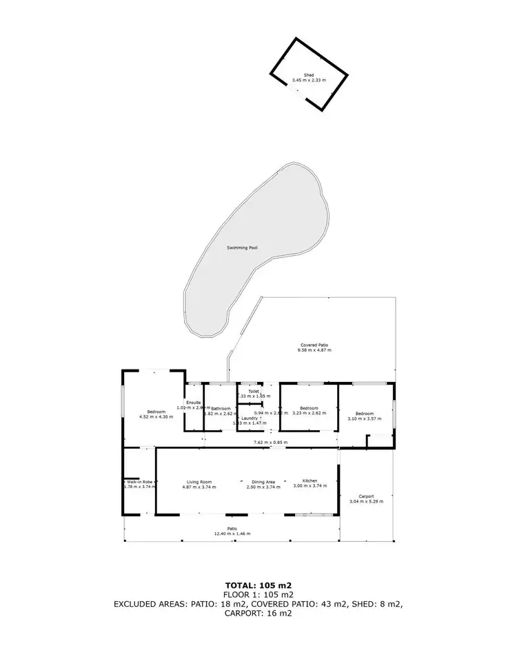 Floorplan of Homely house listing, 44 Gannet Street, Kewarra Beach QLD 4879