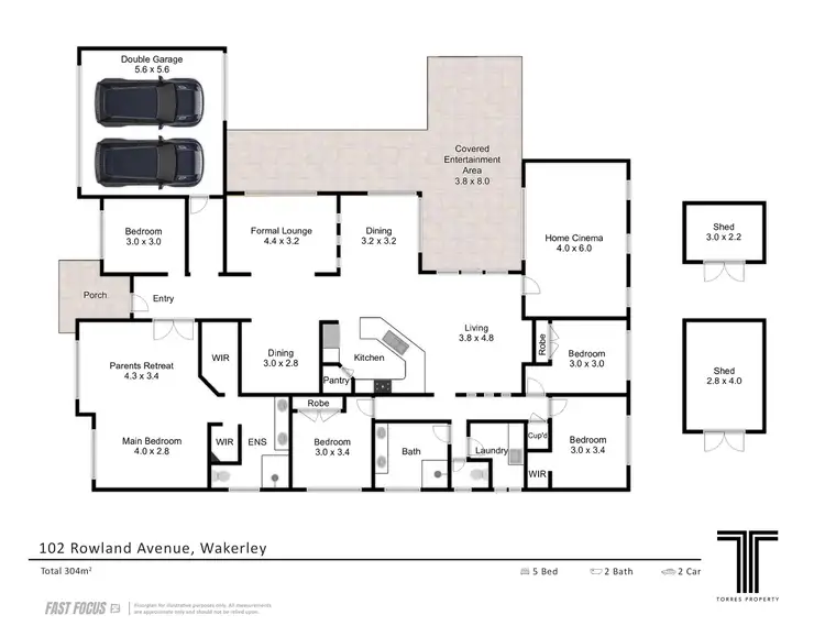 Floorplan of Homely house listing, 102 Rowland Avenue, Wakerley QLD 4154