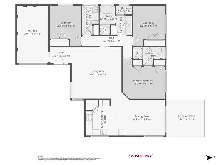 Floorplan of Homely house listing, 3 Hunter Street, Charmhaven NSW 2263