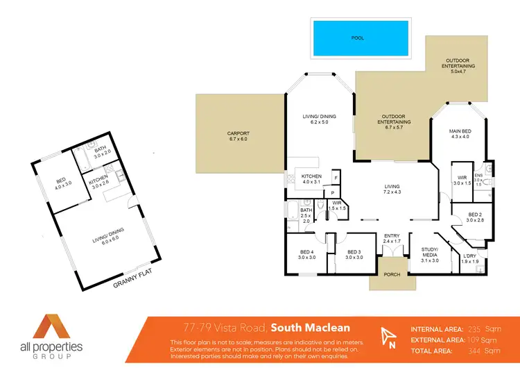 Floorplan of Homely house listing, 77-79 Vista Road, South Maclean QLD 4280