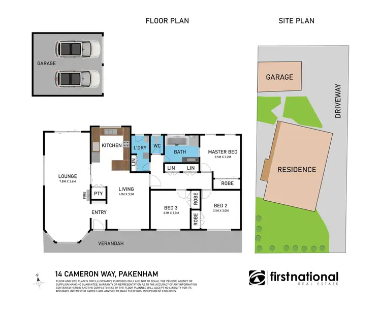 Floorplan of Homely house listing, 14 Cameron Way, Pakenham VIC 3810