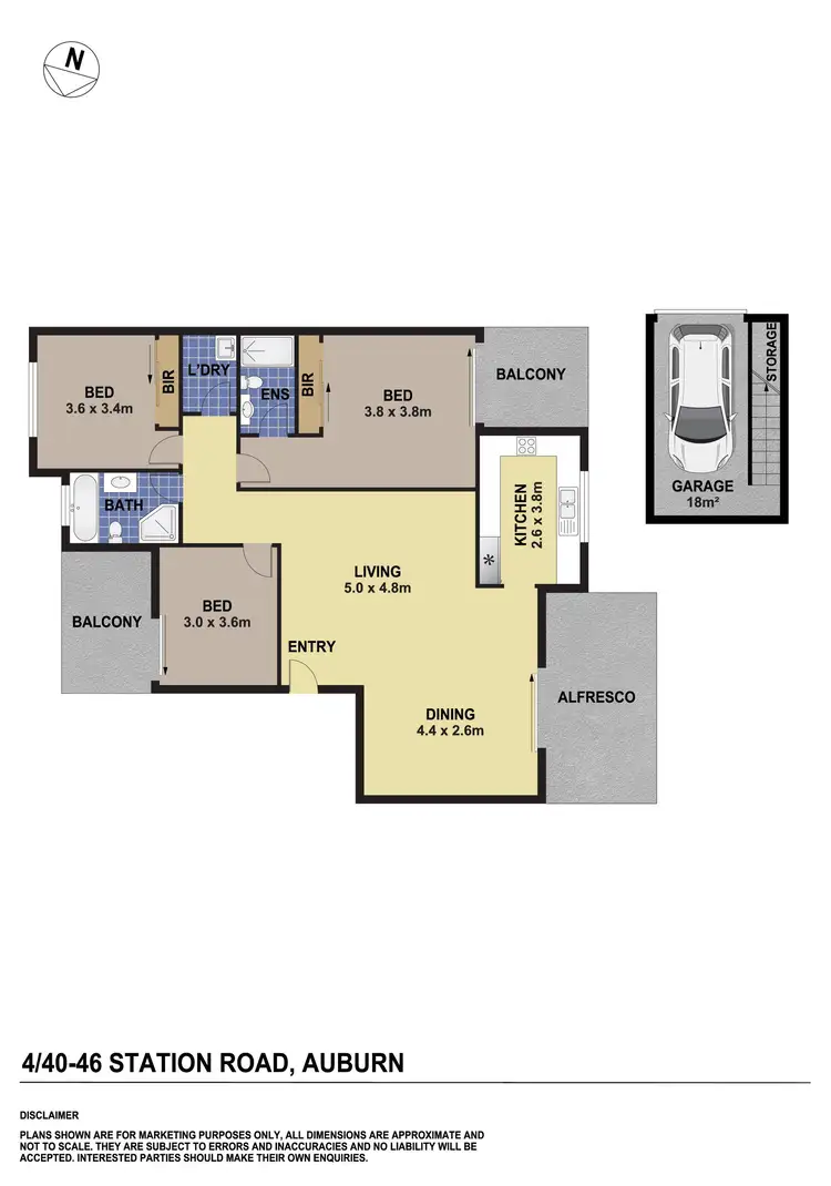 Floorplan of Homely unit listing, 4/40-46 Station Road, Auburn NSW 2144
