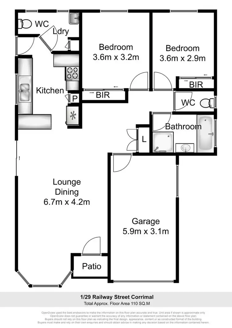 Floorplan of Homely villa listing, 1/29 Railway Street, Corrimal NSW 2518