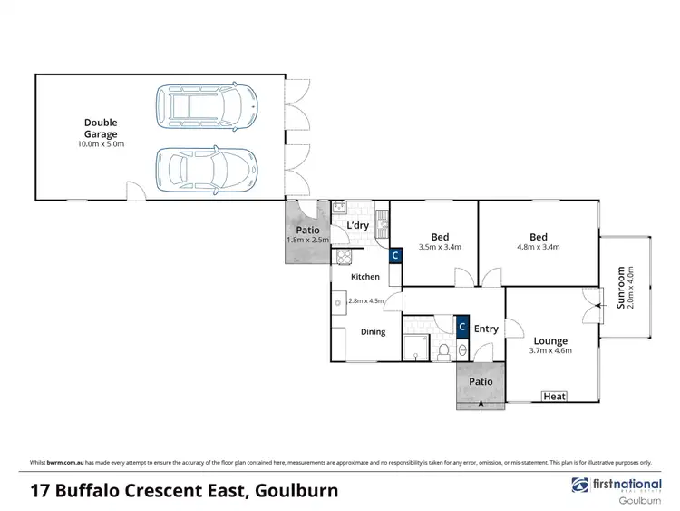 Floorplan of Homely house listing, 17 Buffalo Crescent, Goulburn NSW 2580