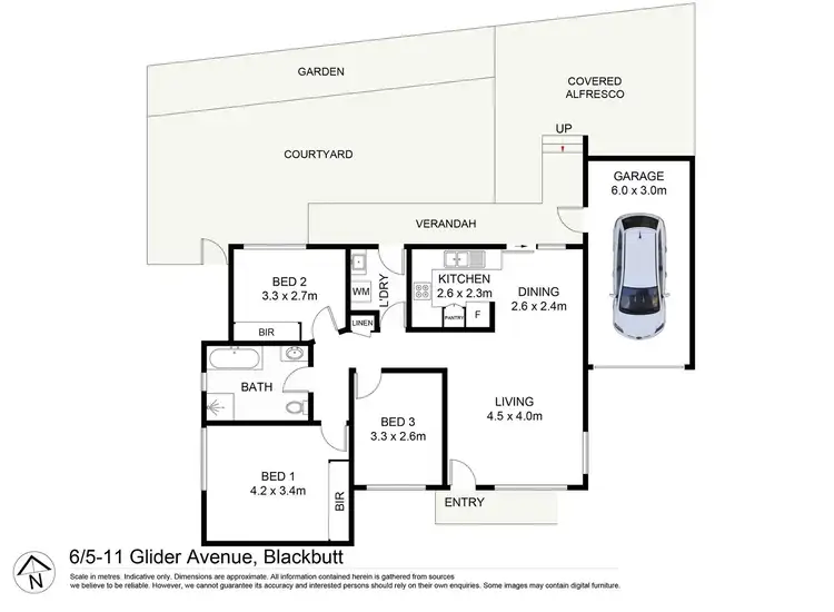 Floorplan of Homely villa listing, 6/5-11 Glider Avenue, Blackbutt NSW 2529