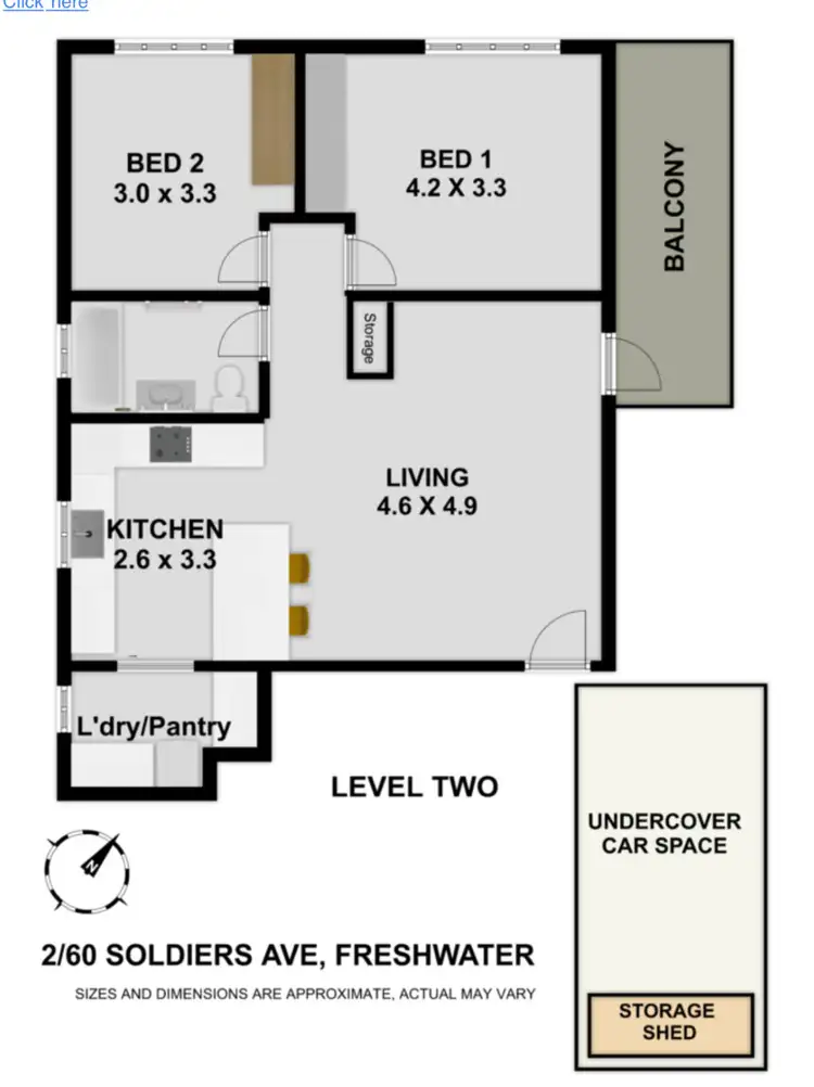 Floorplan of Homely unit listing, 2/60 Soldiers Avenue, Freshwater NSW 2096