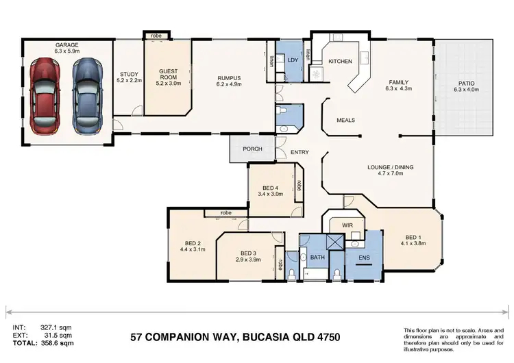 Floorplan of Homely house listing, 57 Companion Way, Bucasia QLD 4750