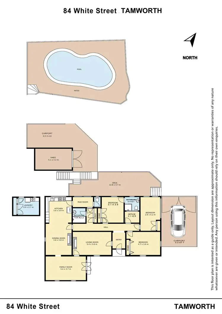 Floorplan of Homely house listing, 84 White Street, Tamworth NSW 2340