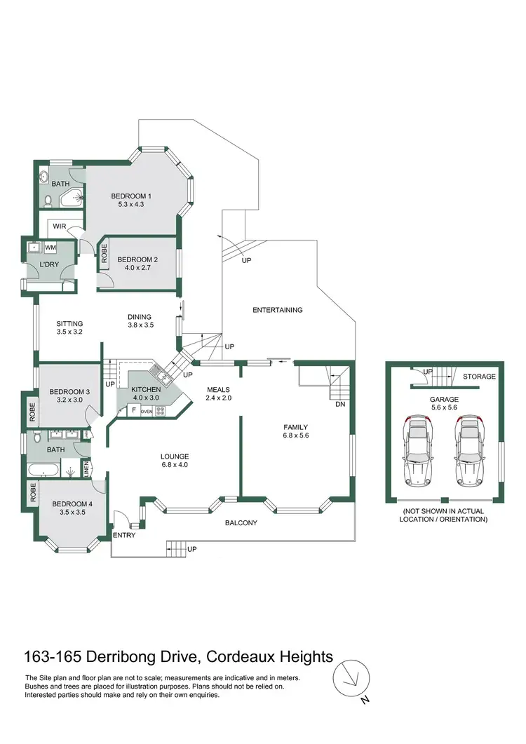 Floorplan of Homely house listing, 163-165 Derribong Drive, Cordeaux Heights NSW 2526