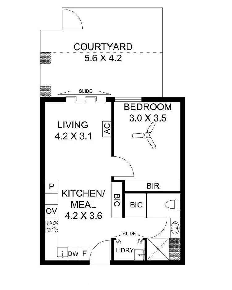 Floorplan of Homely unit listing, 102/1 Banksia Street, Glenside SA 5065
