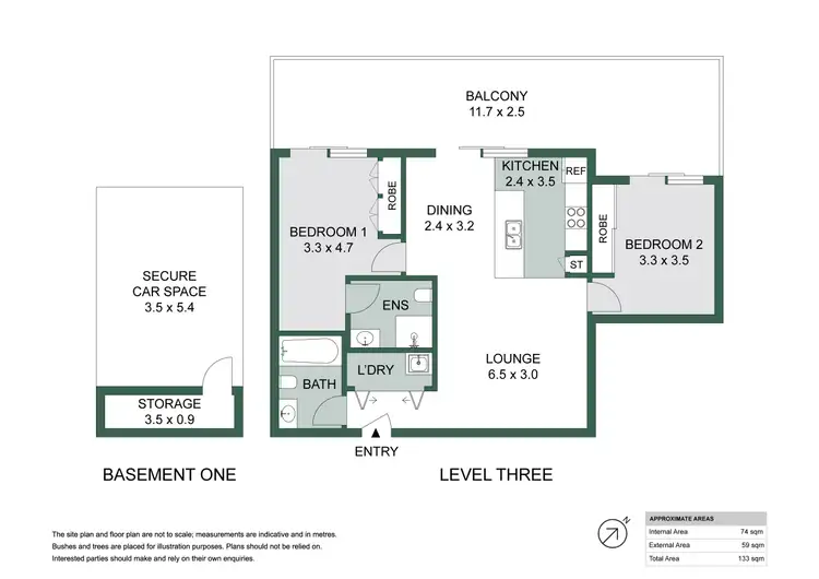 Floorplan of Homely apartment listing, 304/21 Hezlett Road, North Kellyville NSW 2155