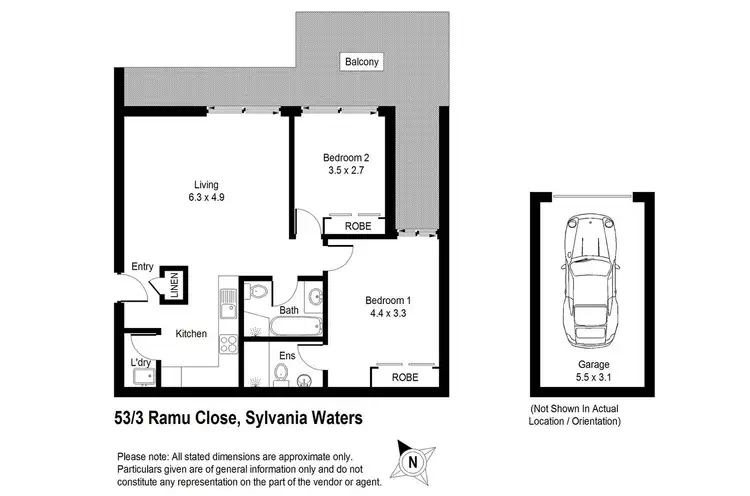 Floorplan of Homely unit listing, 53/3 Ramu Close, Sylvania Waters NSW 2224