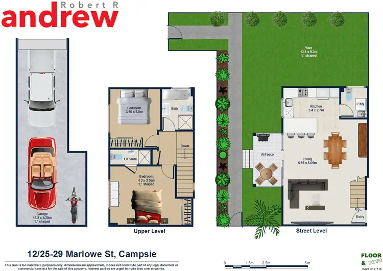 Floorplan of Homely townhouse listing, 12/25-29 Marlowe Street, Campsie NSW 2194