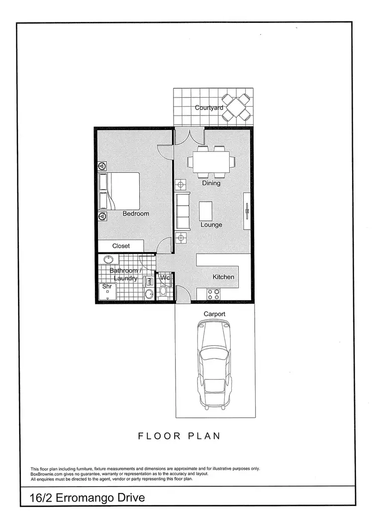 Floorplan of Homely unit listing, 16/2 Erromango Drive, Jubilee Pocket QLD 4802