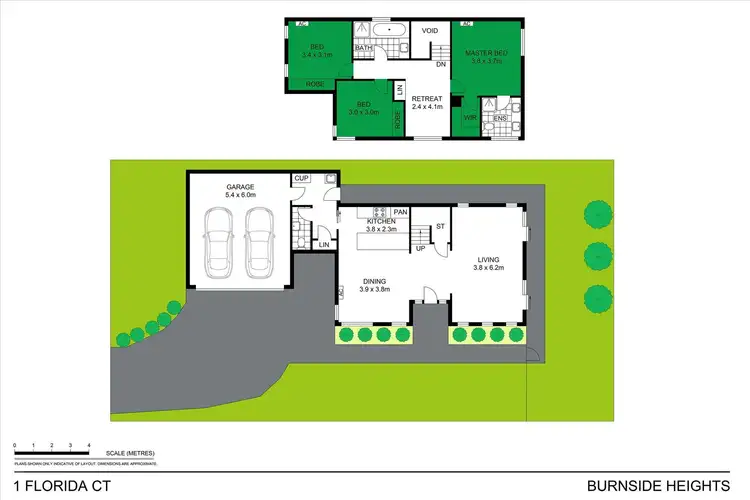 Floorplan of Homely house listing, 1 Florida Court, Burnside Heights VIC 3023