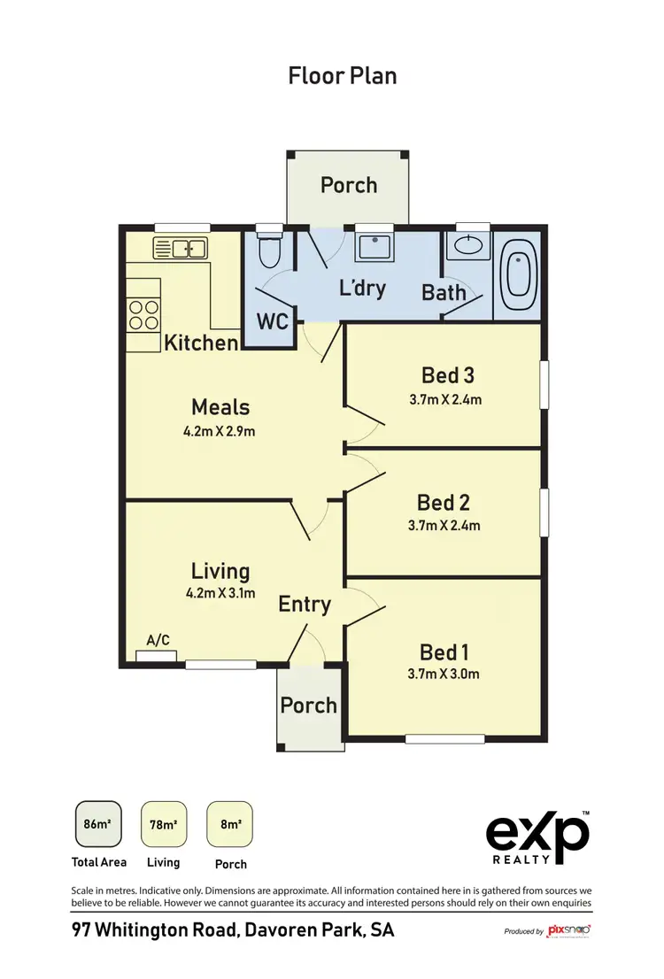 Floorplan of Homely house listing, 97 Whitington Road, Davoren Park SA 5113