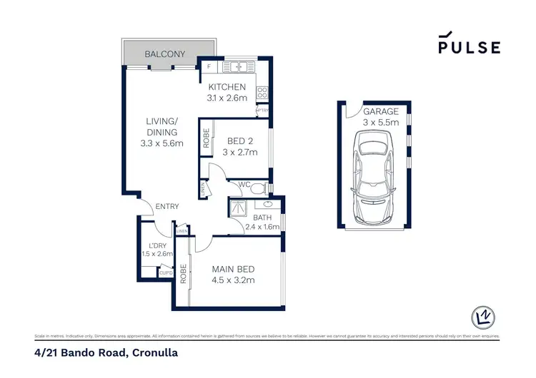 Floorplan of Homely unit listing, 4/21 Bando Road, Cronulla NSW 2230