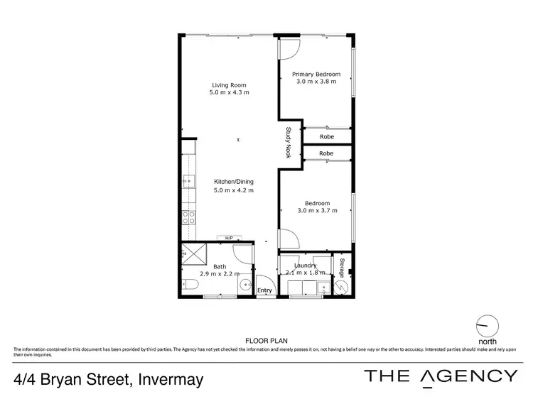 Floorplan of Homely unit listing, 4/4 Bryan Street, Invermay TAS 7248
