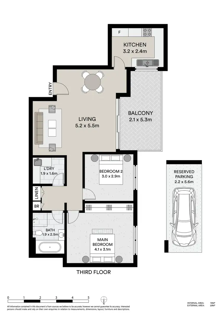 Floorplan of Homely unit listing, 14/19-21 Burrawan Street, Port Macquarie NSW 2444