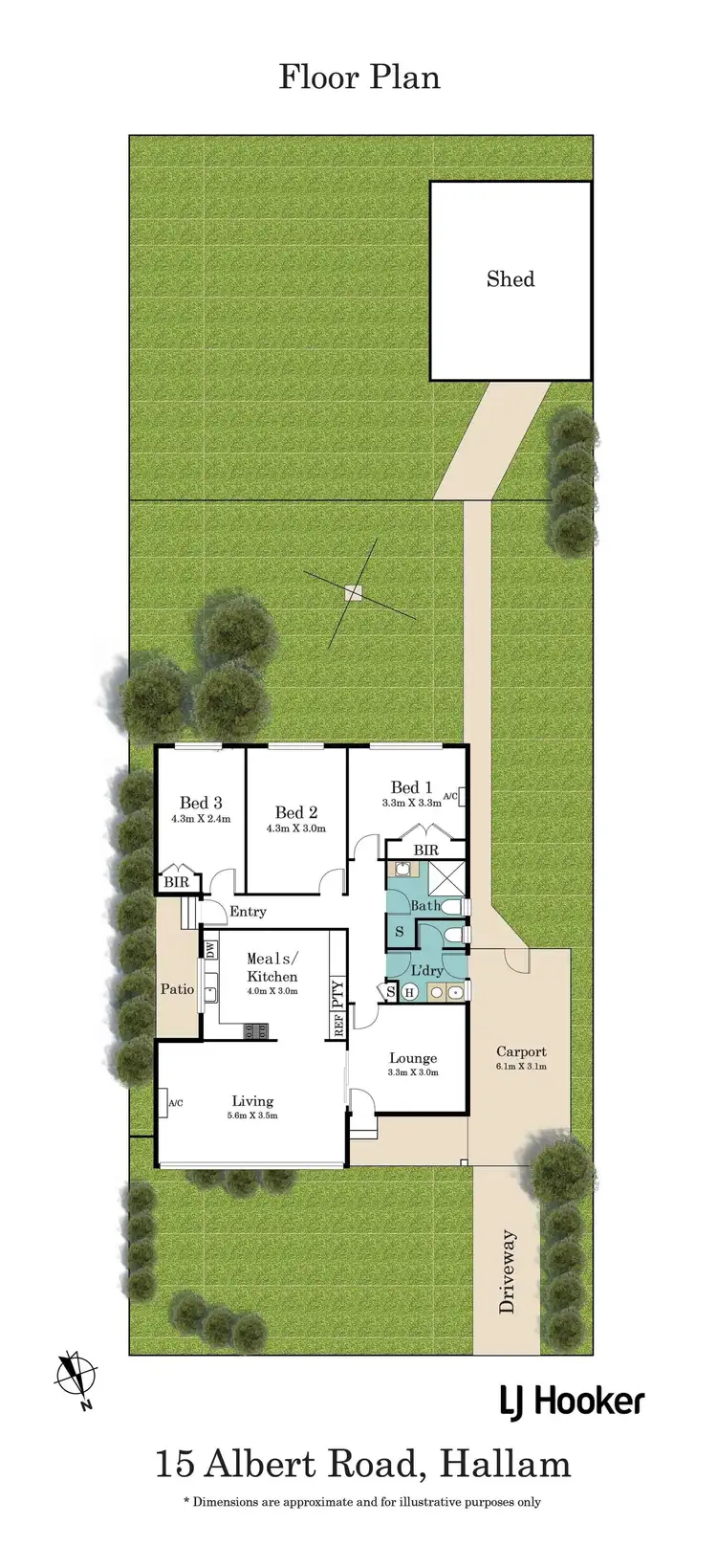 Floorplan of Homely house listing, 15 Albert Road, Hallam VIC 3803