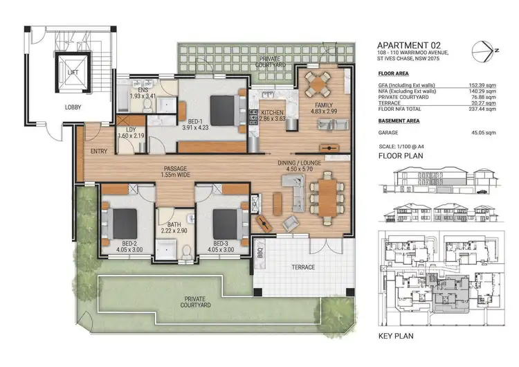 Floorplan of Homely apartment listing, 1/108-110 Warrimoo Avenue, St Ives NSW 2075