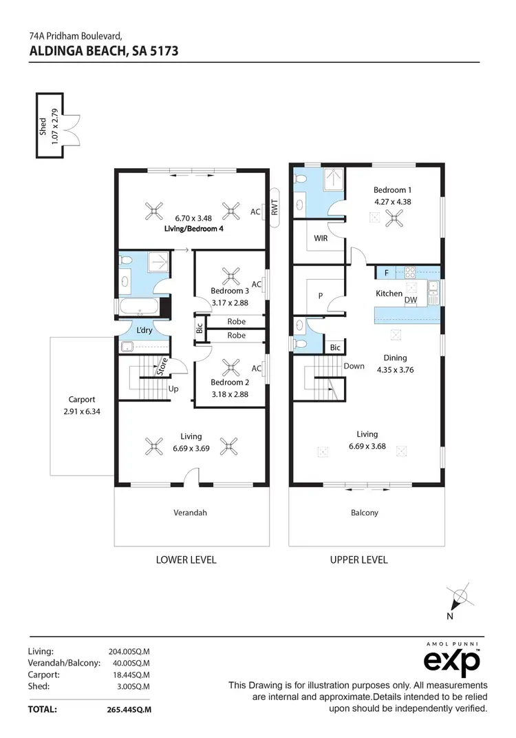 Floorplan of Homely house listing, 74A Pridham Boulevard, Aldinga Beach SA 5173