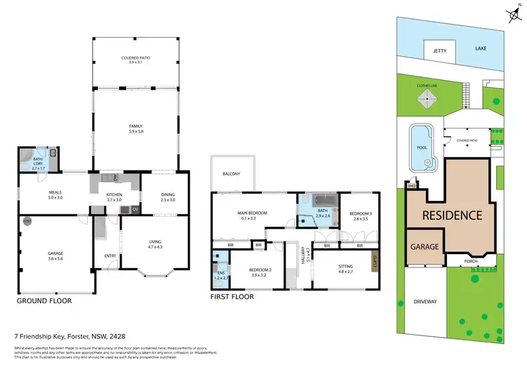 Floorplan of Homely house listing, 7 Friendship Key, Forster NSW 2428