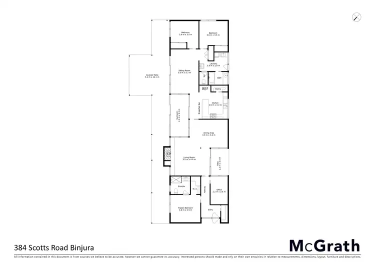 Floorplan of Homely rural property listing, 384 Scotts Road, Cooma NSW 2630