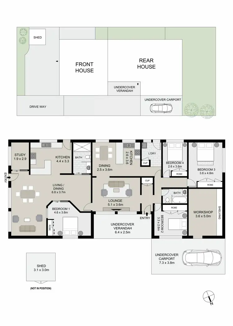 Floorplan of Homely house listing, 373 Napier Street, White Hills VIC 3550