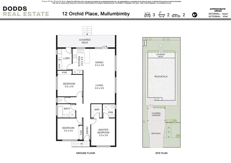 Floorplan of Homely house listing, 12 Orchid Place, Mullumbimby NSW 2482