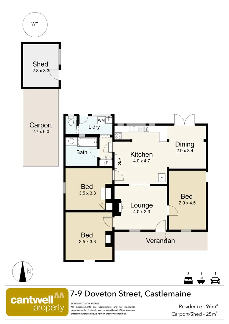 Floorplan of Homely house listing, 7-9 Doveton Street, Castlemaine VIC 3450
