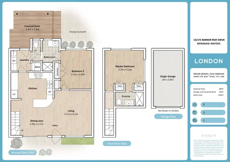 Floorplan of Homely townhouse listing, 13/172 Barrier Reef Drive, Mermaid Waters QLD 4218