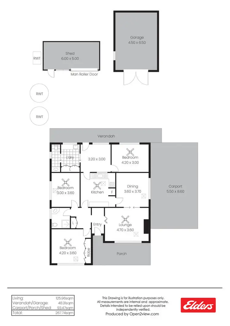 Floorplan of Homely house listing, 5 Werocata Road, Balaklava SA 5461