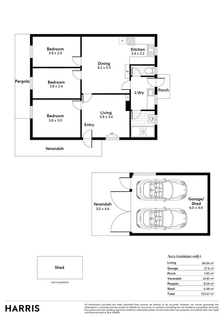 Floorplan of Homely house listing, 87 Hunter Crescent, Salisbury North SA 5108