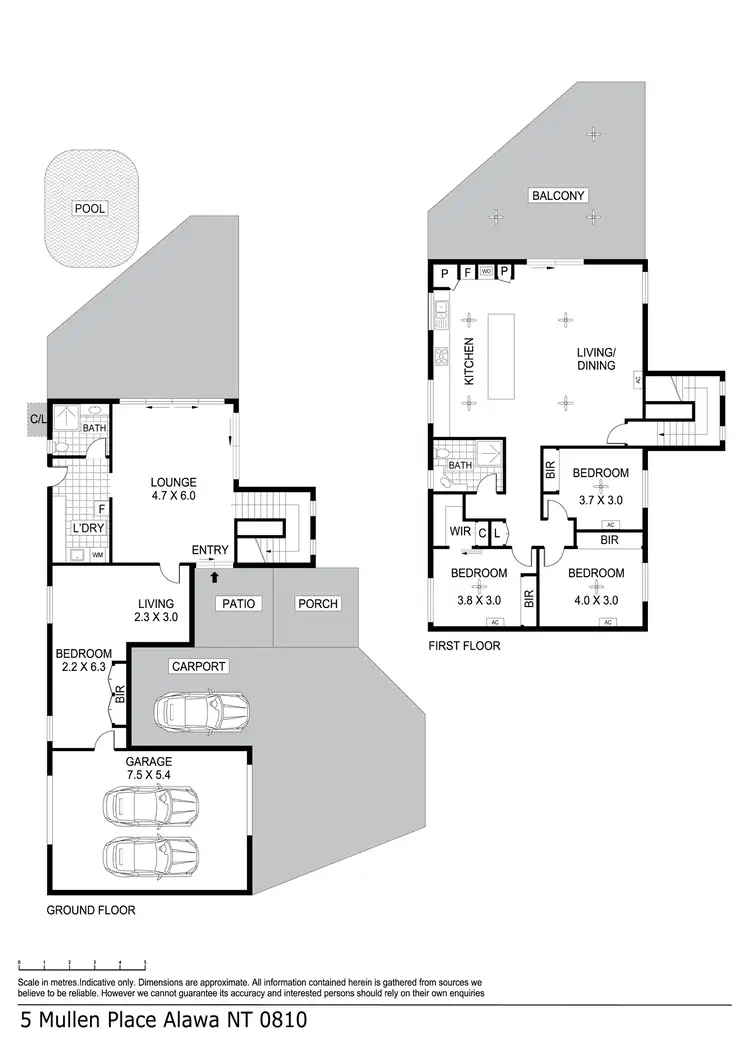 Floorplan of Homely house listing, 5 Mullen Place, Alawa NT 810
