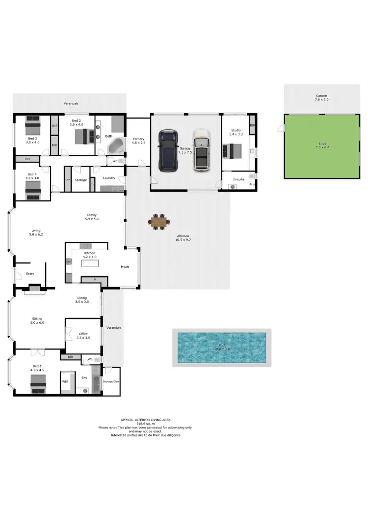 Floorplan of Homely house listing, 16 Bennett Road, Thurgoona NSW 2640