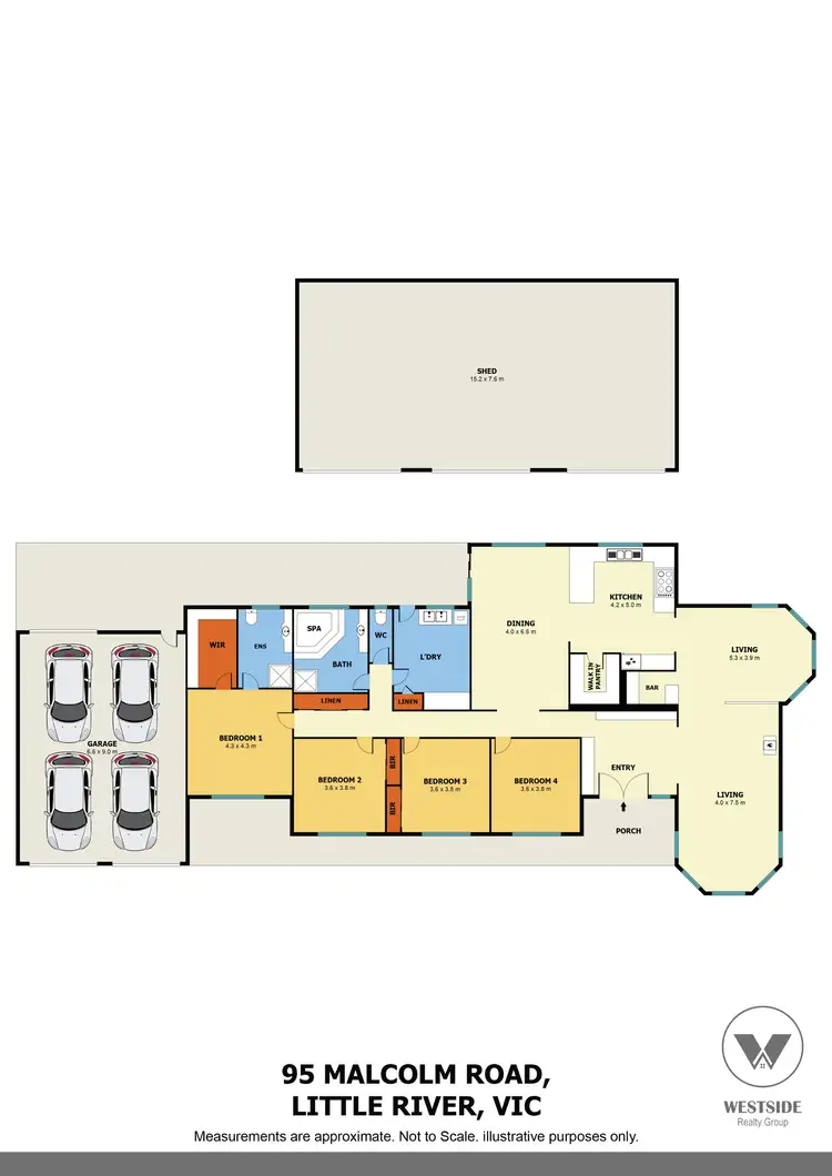 Floorplan of Homely rural property listing, 95 Malcolm Road, Little River VIC 3211