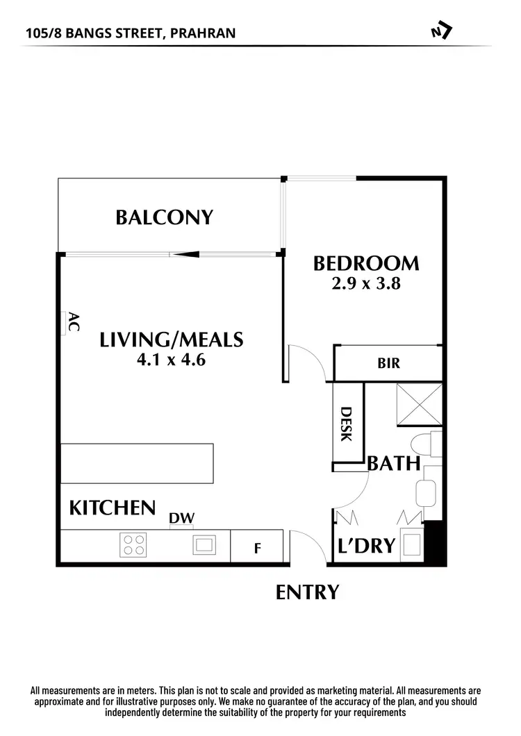 Floorplan of Homely apartment listing, 105/8 Bangs Street, Prahran VIC 3181