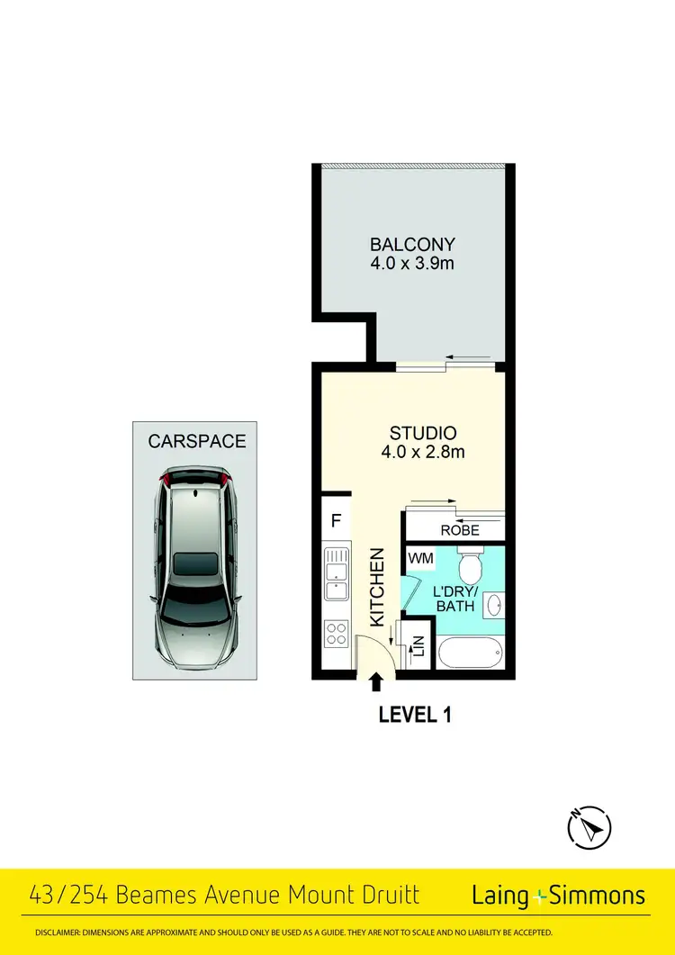 Floorplan of Homely unit listing, 43/254 Beames Avenue, Mount Druitt NSW 2770