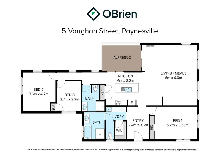 Floorplan of Homely house listing, 5 Vaughan Street, Paynesville VIC 3880