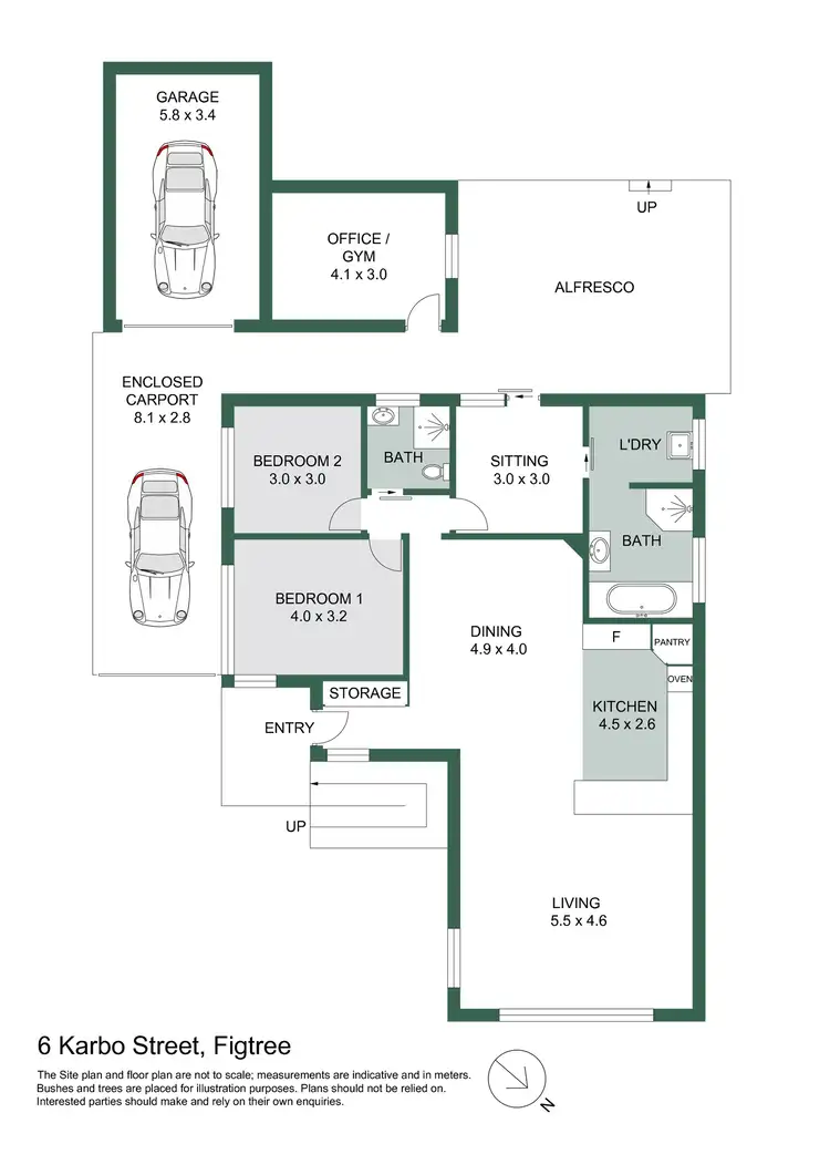 Floorplan of Homely house listing, 6 Karbo Street, Figtree NSW 2525