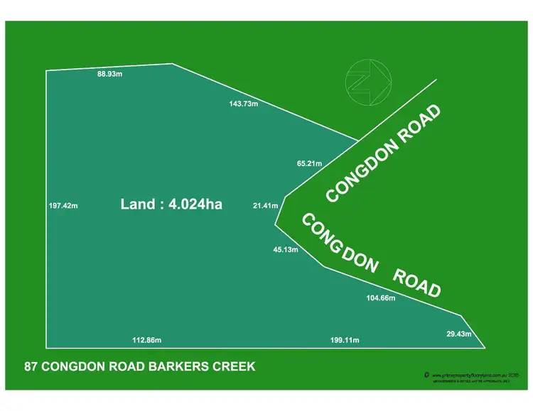 Floorplan of Homely land listing, 87 Congdon Road, Barkers Creek VIC 3451
