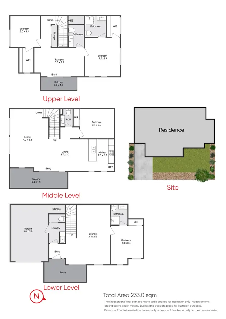 Floorplan of Homely townhouse listing, 1/1 Tulip Crescent, Boronia VIC 3155