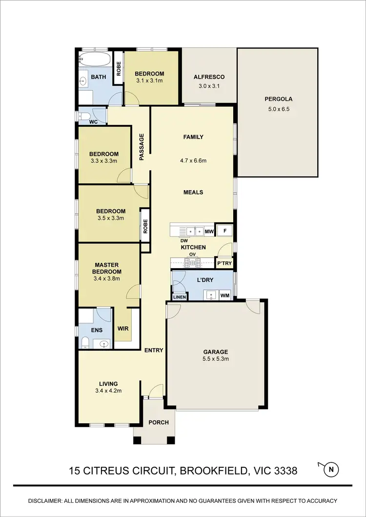 Floorplan of Homely house listing, 15 Citreus Circuit, Brookfield VIC 3338