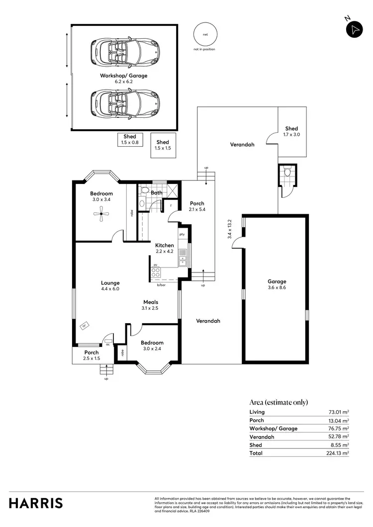 Floorplan of Homely house listing, 35 McDonald Street, Milang SA 5256