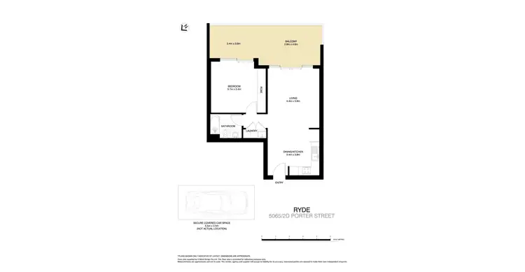 Floorplan of Homely apartment listing, 5065/2D Porter Street, Ryde NSW 2112
